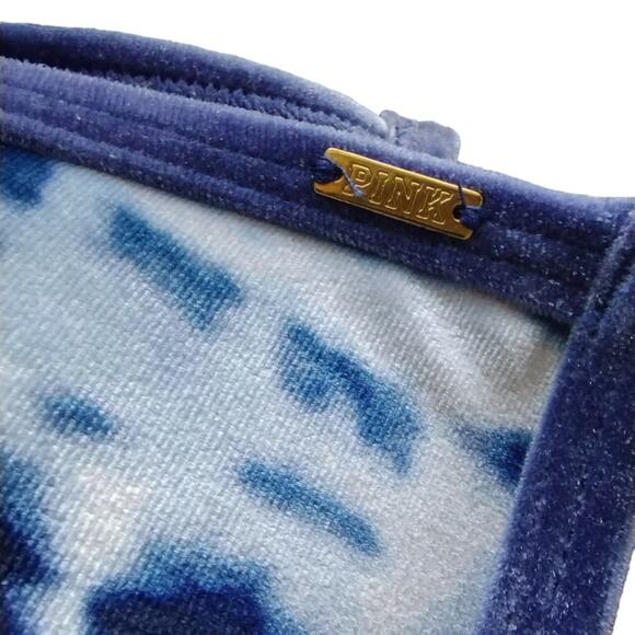 PINK Victoria Secret Velvet Swim Top (2 bras), Color block + Tie Dye Size L - Picture 6 of 11